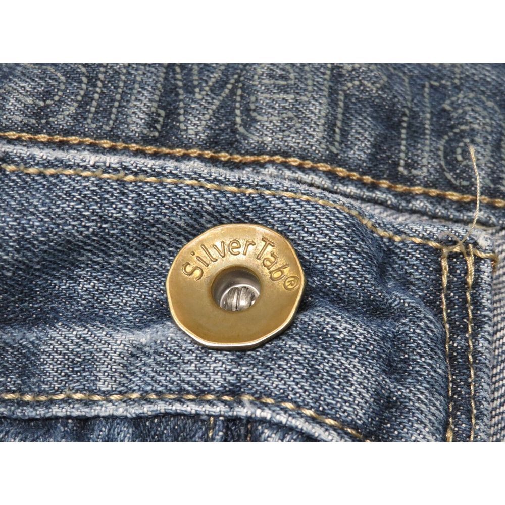 Mens Levis SilverTab Baggy Fit Jeans Size‎ 34x32 Blue Cotton Denim Y2K Vintage - Picture 10 of 11